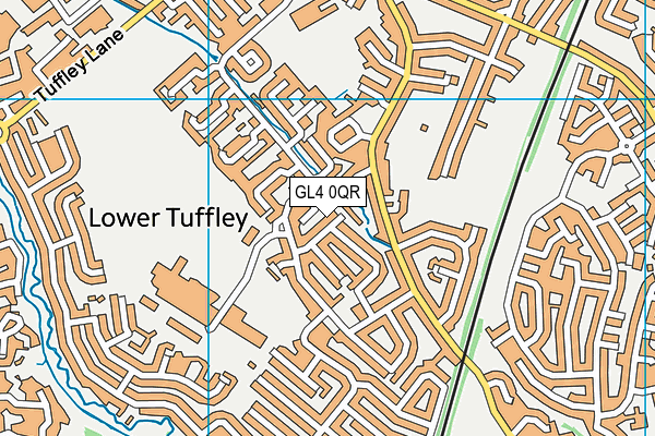 GL4 0QR map - OS VectorMap District (Ordnance Survey)