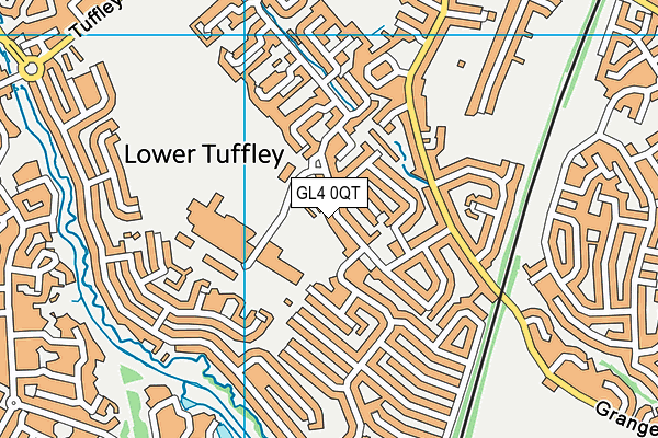 GL4 0QT map - OS VectorMap District (Ordnance Survey)