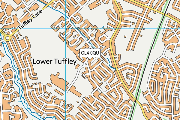 GL4 0QU map - OS VectorMap District (Ordnance Survey)