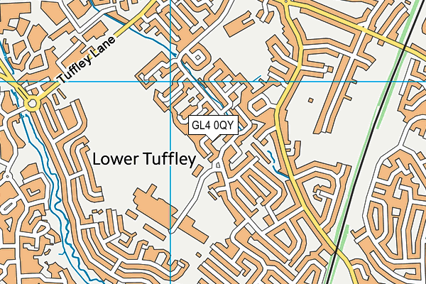 GL4 0QY map - OS VectorMap District (Ordnance Survey)