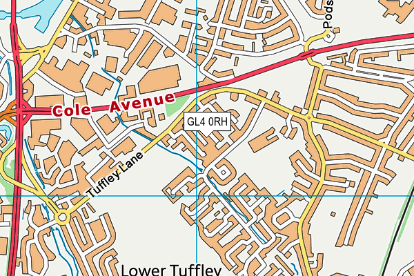 GL4 0RH map - OS VectorMap District (Ordnance Survey)