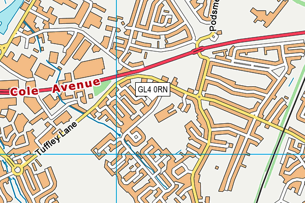 GL4 0RN map - OS VectorMap District (Ordnance Survey)