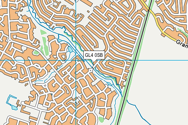 GL4 0SB map - OS VectorMap District (Ordnance Survey)