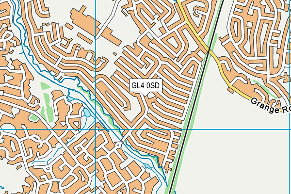 GL4 0SD map - OS VectorMap District (Ordnance Survey)