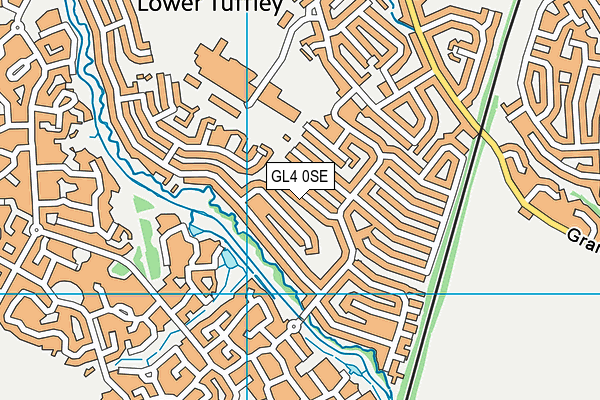 GL4 0SE map - OS VectorMap District (Ordnance Survey)