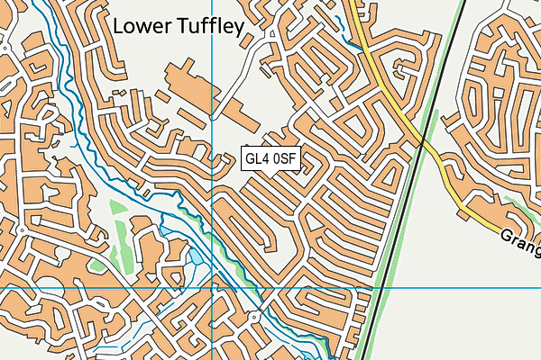 GL4 0SF map - OS VectorMap District (Ordnance Survey)