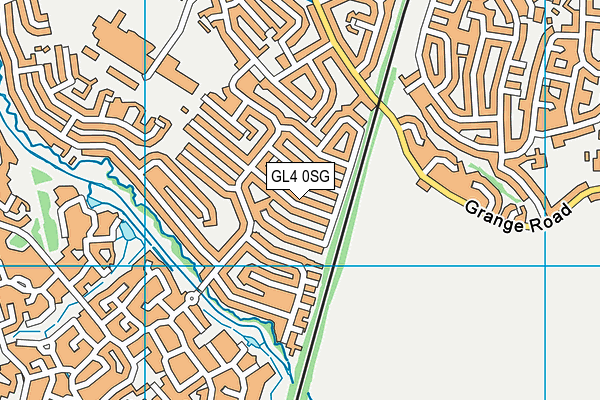 GL4 0SG map - OS VectorMap District (Ordnance Survey)