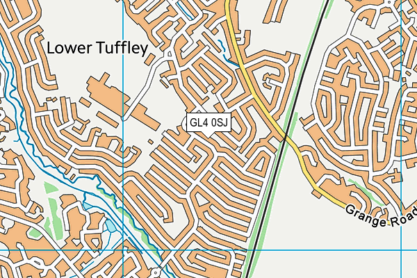GL4 0SJ map - OS VectorMap District (Ordnance Survey)