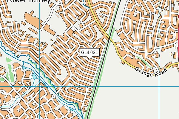 GL4 0SL map - OS VectorMap District (Ordnance Survey)