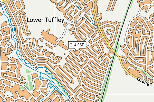 GL4 0SP map - OS VectorMap District (Ordnance Survey)