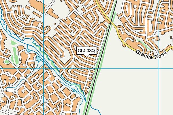 GL4 0SQ map - OS VectorMap District (Ordnance Survey)