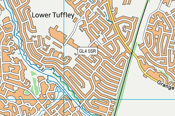 GL4 0SR map - OS VectorMap District (Ordnance Survey)