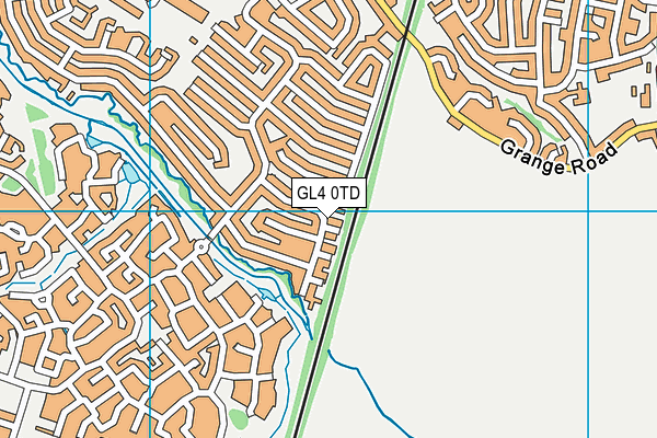 GL4 0TD map - OS VectorMap District (Ordnance Survey)