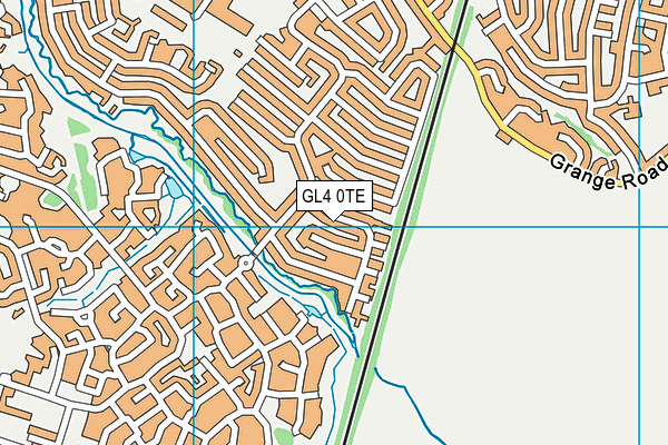 GL4 0TE map - OS VectorMap District (Ordnance Survey)