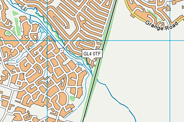 GL4 0TF map - OS VectorMap District (Ordnance Survey)