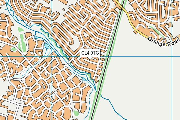 GL4 0TG map - OS VectorMap District (Ordnance Survey)