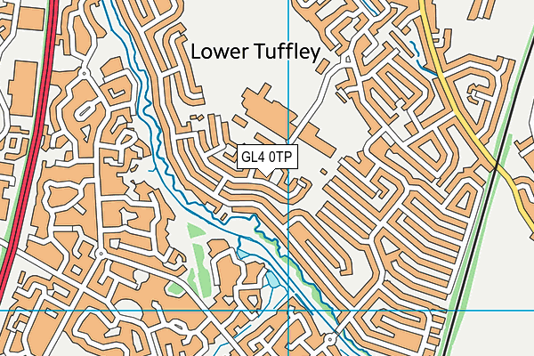 GL4 0TP map - OS VectorMap District (Ordnance Survey)