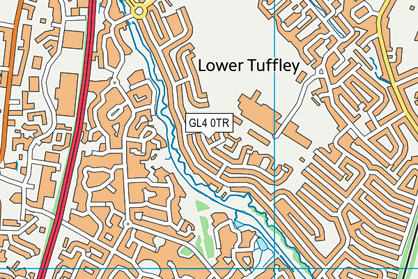 GL4 0TR map - OS VectorMap District (Ordnance Survey)