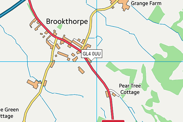 GL4 0UU map - OS VectorMap District (Ordnance Survey)