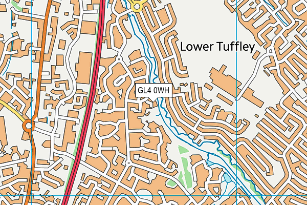 GL4 0WH map - OS VectorMap District (Ordnance Survey)