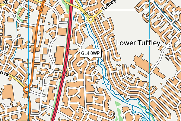 GL4 0WP map - OS VectorMap District (Ordnance Survey)