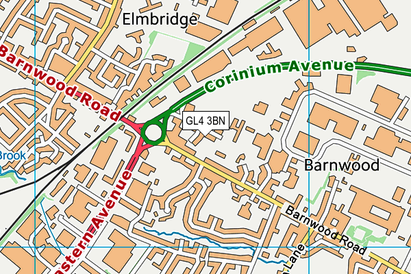 Saw Mills End map (GL4 3BN) - OS VectorMap District (Ordnance Survey)