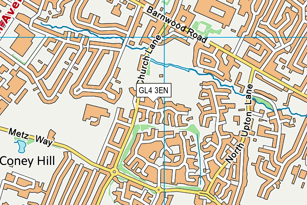 GL4 3EN map - OS VectorMap District (Ordnance Survey)