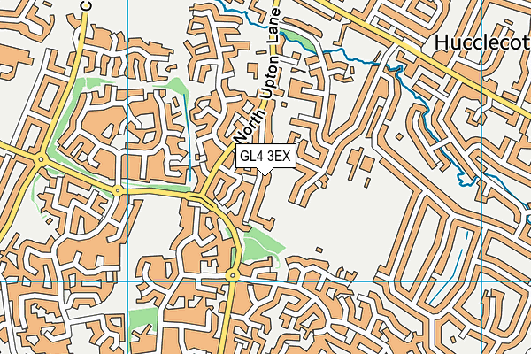 GL4 3EX map - OS VectorMap District (Ordnance Survey)