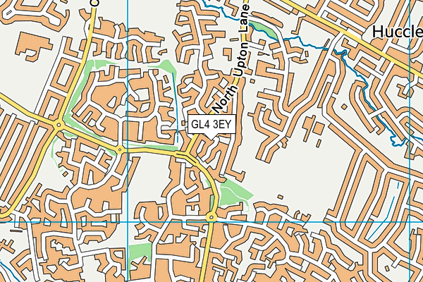 GL4 3EY map - OS VectorMap District (Ordnance Survey)