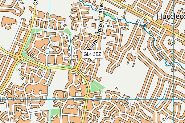 GL4 3EZ map - OS VectorMap District (Ordnance Survey)