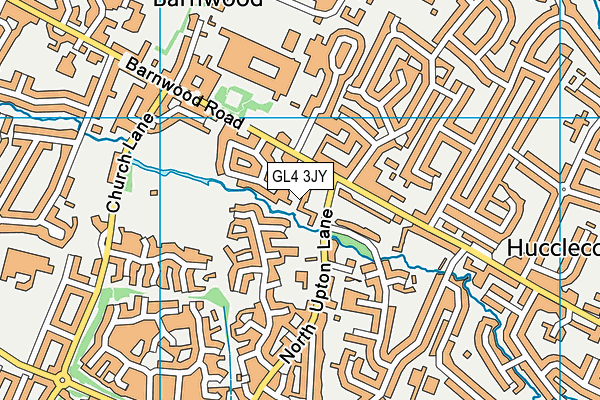 GL4 3JY map - OS VectorMap District (Ordnance Survey)