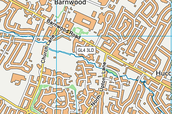 GL4 3LD map - OS VectorMap District (Ordnance Survey)