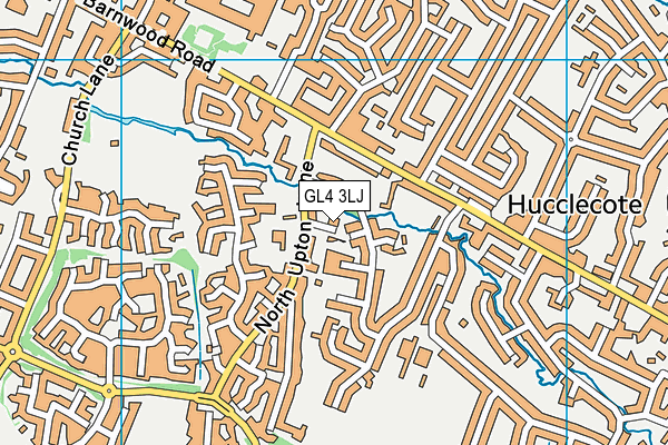 GL4 3LJ map - OS VectorMap District (Ordnance Survey)