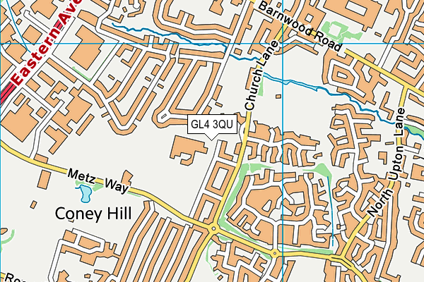 Barnwood Park School map (GL4 3QU) - OS VectorMap District (Ordnance Survey)