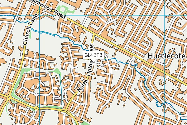 GL4 3TB map - OS VectorMap District (Ordnance Survey)