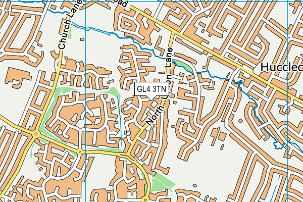 GL4 3TN map - OS VectorMap District (Ordnance Survey)