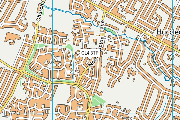 GL4 3TP map - OS VectorMap District (Ordnance Survey)