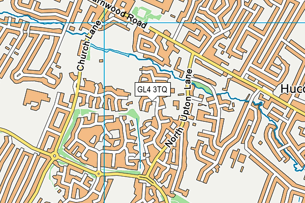 GL4 3TQ map - OS VectorMap District (Ordnance Survey)