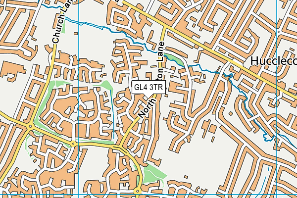 GL4 3TR map - OS VectorMap District (Ordnance Survey)
