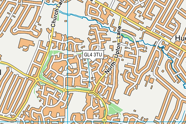 GL4 3TU map - OS VectorMap District (Ordnance Survey)
