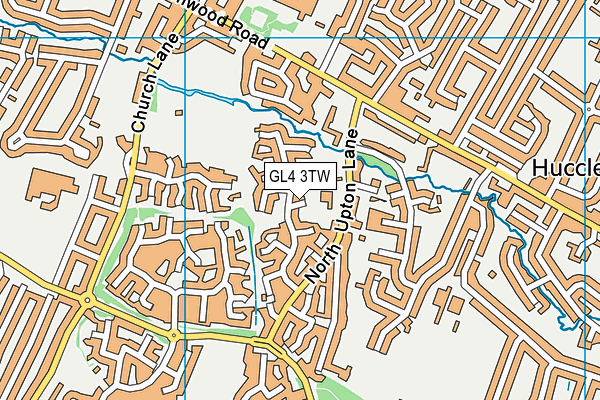 GL4 3TW map - OS VectorMap District (Ordnance Survey)