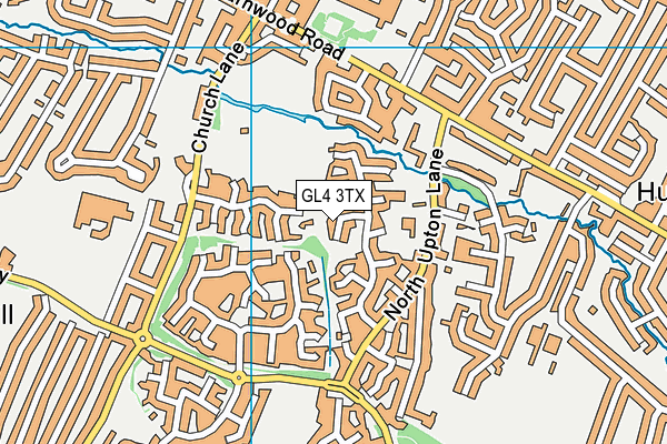 GL4 3TX map - OS VectorMap District (Ordnance Survey)