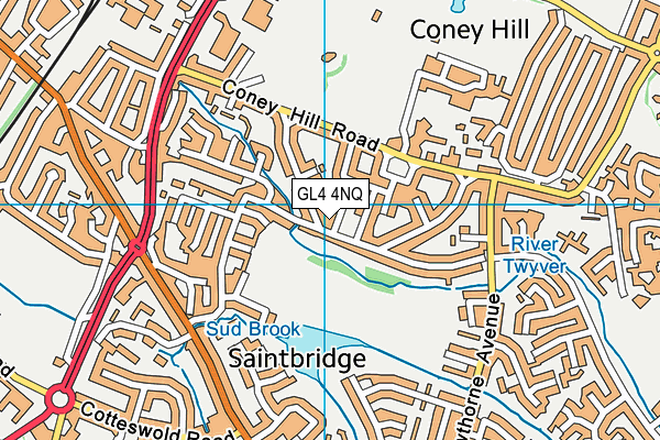 GL4 4NQ map - OS VectorMap District (Ordnance Survey)