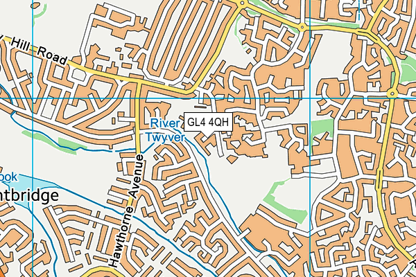 GL4 4QH map - OS VectorMap District (Ordnance Survey)