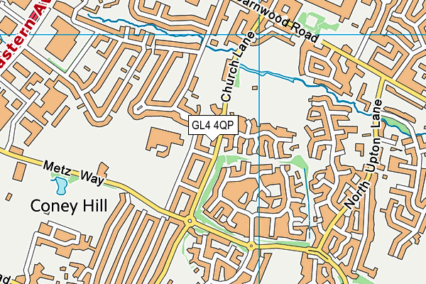 GL4 4QP map - OS VectorMap District (Ordnance Survey)