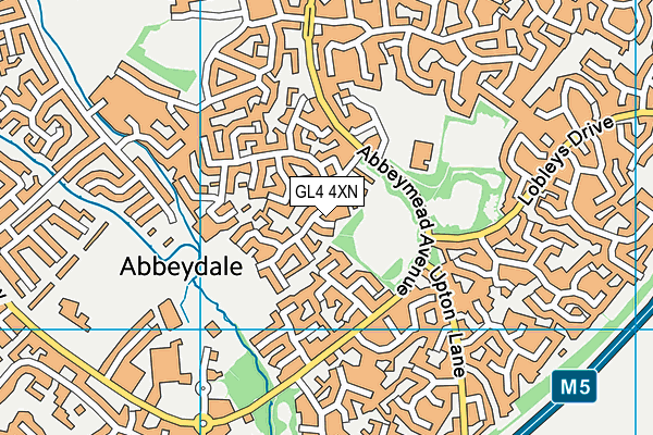 GL4 4XN map - OS VectorMap District (Ordnance Survey)