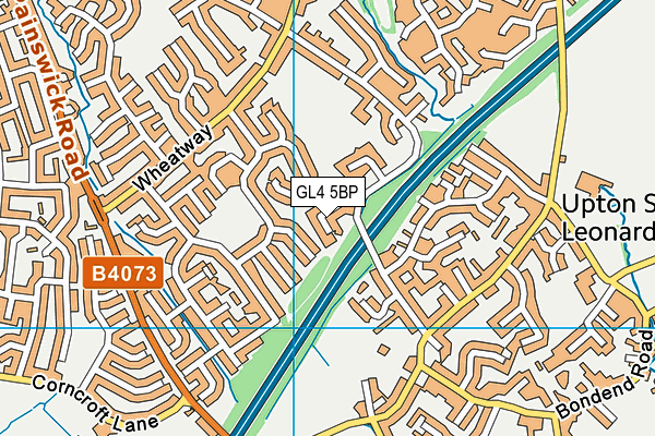 GL4 5BP map - OS VectorMap District (Ordnance Survey)