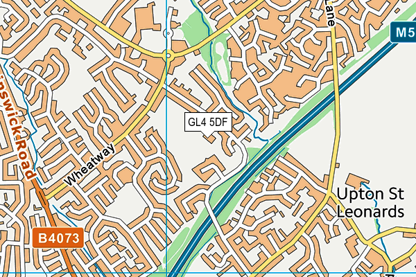 GL4 5DF map - OS VectorMap District (Ordnance Survey)