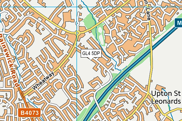 GL4 5DP map - OS VectorMap District (Ordnance Survey)