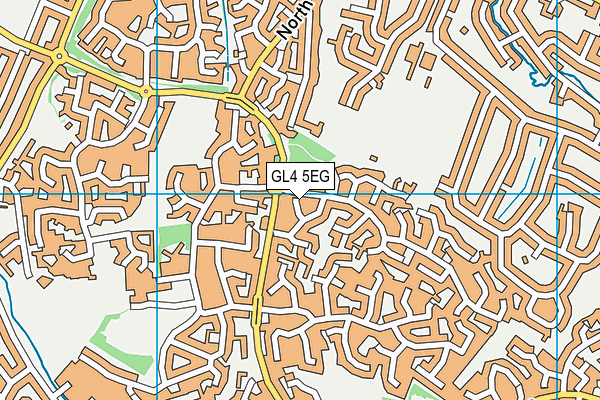 GL4 5EG map - OS VectorMap District (Ordnance Survey)